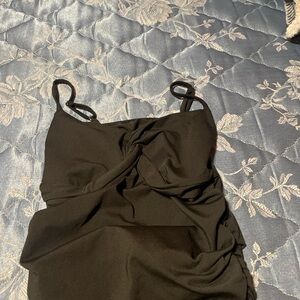 SHEIN Black One Shoulder Dress